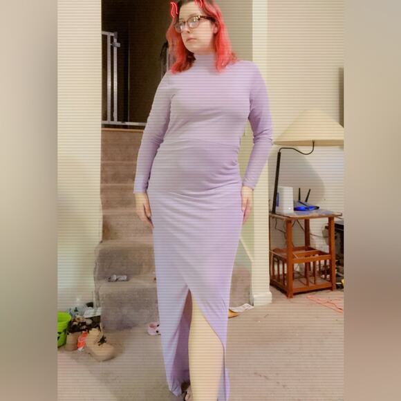Anthropologie plus lilac maxi dress - Picture 11 of 15